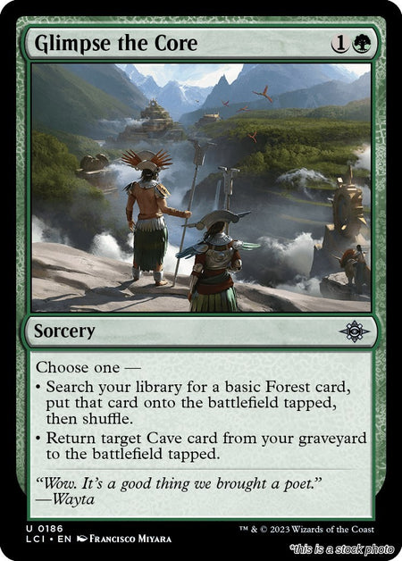 Glimpse the Core