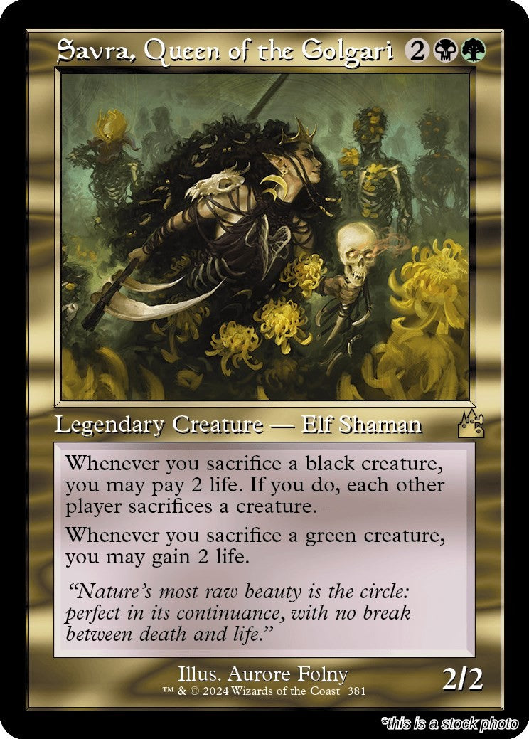 Savra, Queen of the Golgari (Retro Frame)
