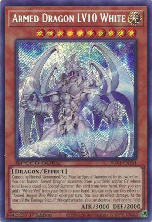 Armed Dragon LV10 White (Secret Rare) [SGX4-ENE01] Secret Rare