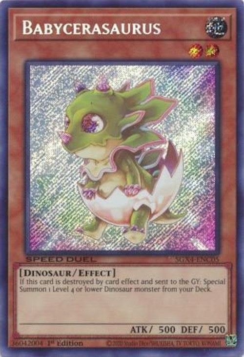 Babycerasaurus (Secret Rare) [SGX4-ENC05] Secret Rare