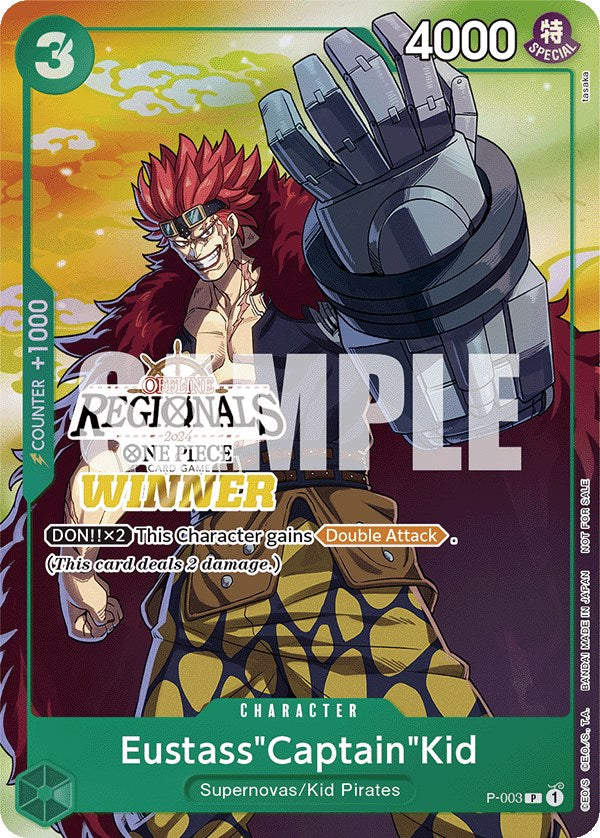 Eustass"Captain"Kid (Offline Regional 2024 Vol. 2) [Winner] [One Piece Promotion Cards]