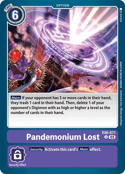 Pandemonium Lost [EX6-071] [Infernal Ascension]