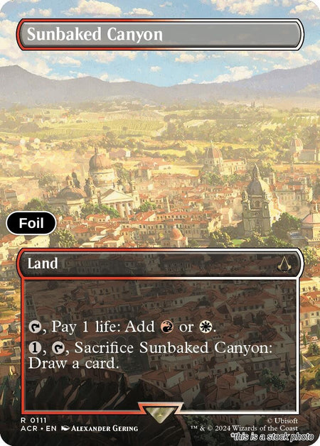 Sunbaked Canyon (Borderless)