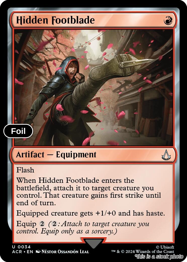 Hidden Footblade