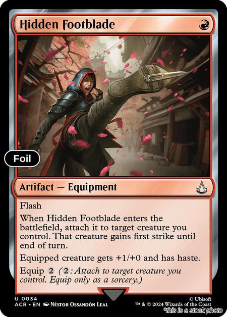 Hidden Footblade