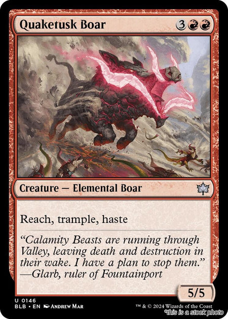 Quaketusk Boar