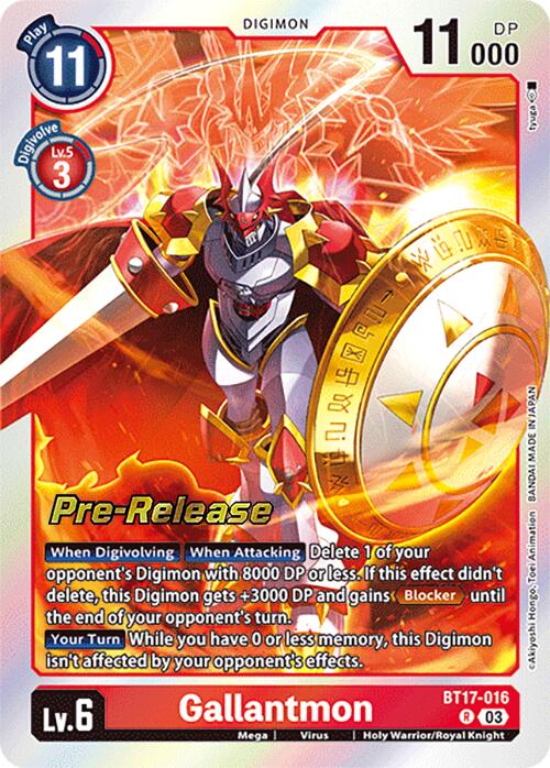 Gallantmon [BT17-016] [Secret Crisis Pre-Release Cards]