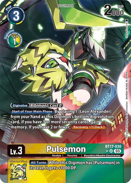 Pulsemon [BT17-030] (Alternate Art) [Secret Crisis]