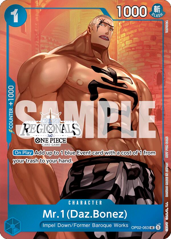 Mr.1 (Daz.Bonez) (Online Regional 2024 Vol. 3) [One Piece Promotion Cards]