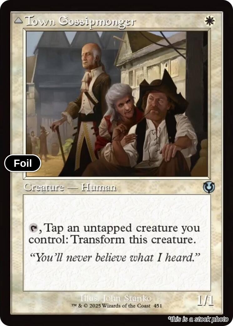 Town Gossipmonger (Retro Frame)