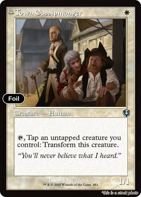 Town Gossipmonger (Retro Frame)