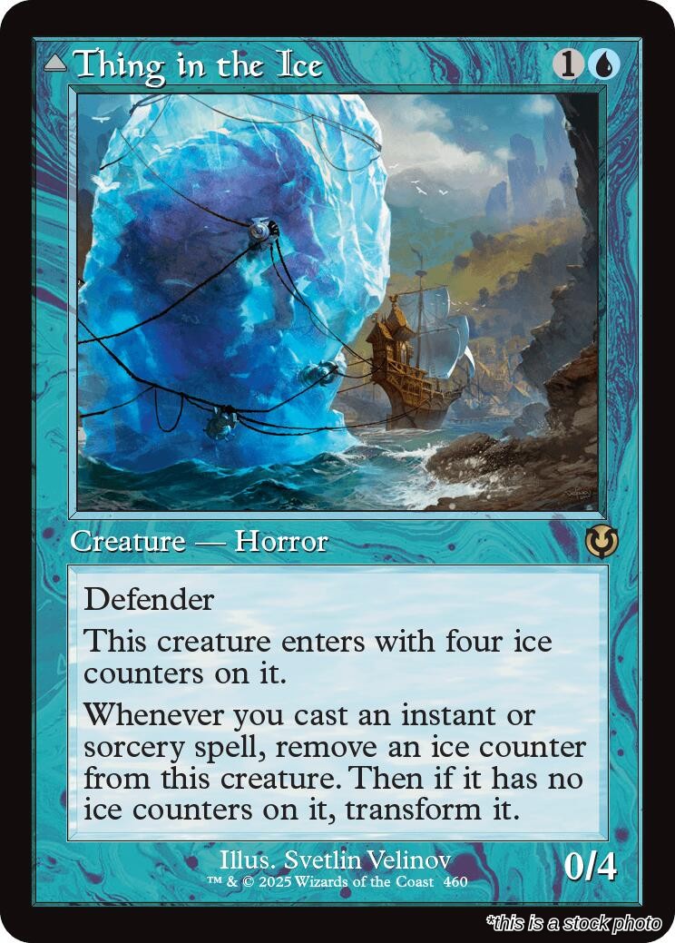 Thing in the Ice (Retro Frame)