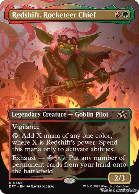Redshift, Rocketeer Chief (Borderless)