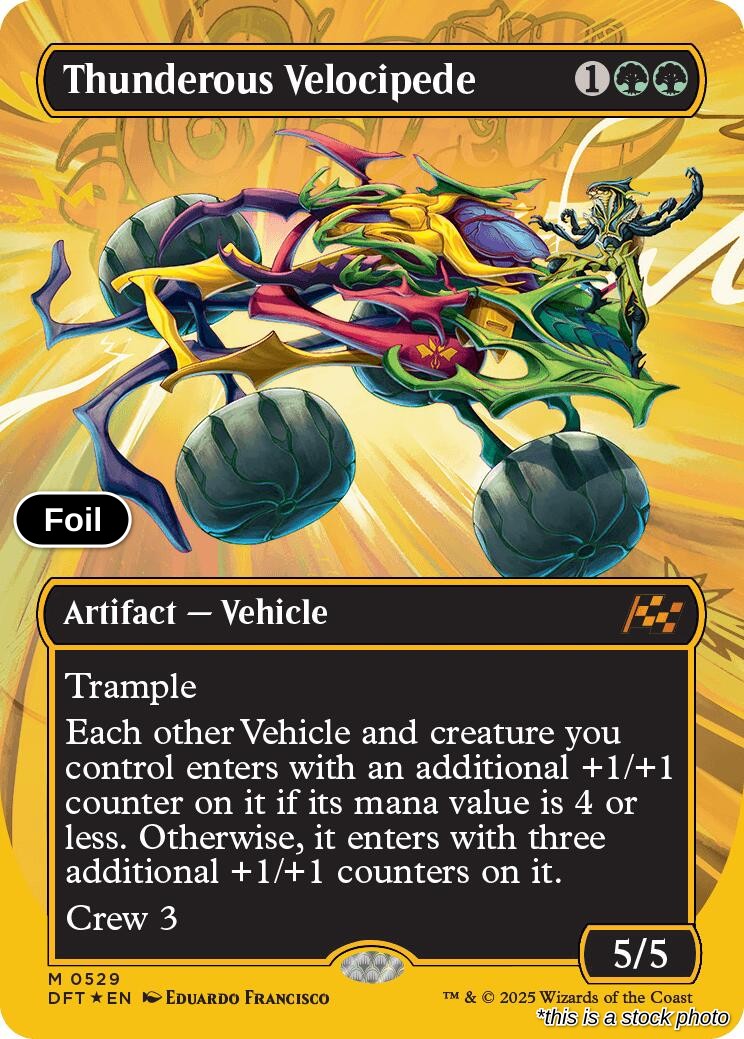 Thunderous Velocipede (Borderless) (First-Place Foil)