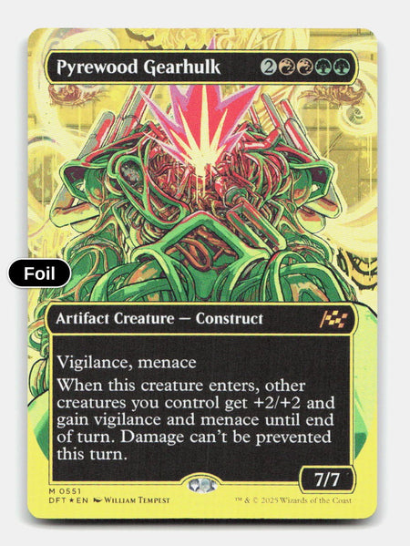 Pyrewood Gearhulk (Borderless) (First-Place Foil)