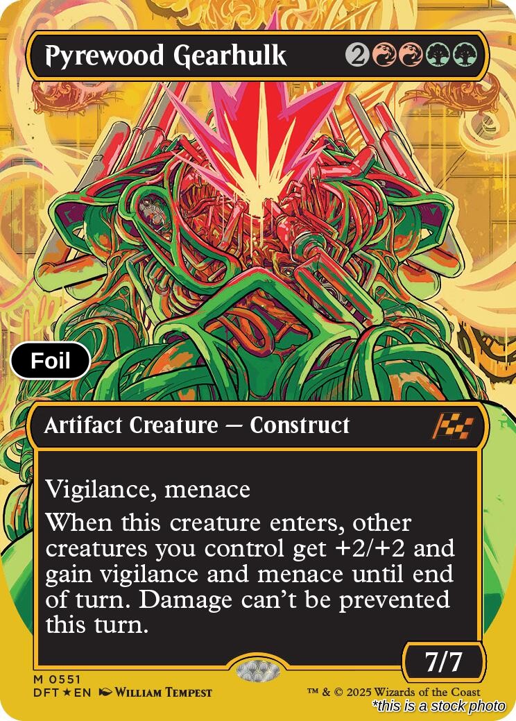 Pyrewood Gearhulk (Borderless) (First-Place Foil)