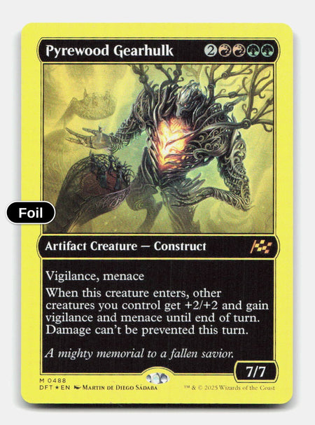Pyrewood Gearhulk (First-Place Foil)