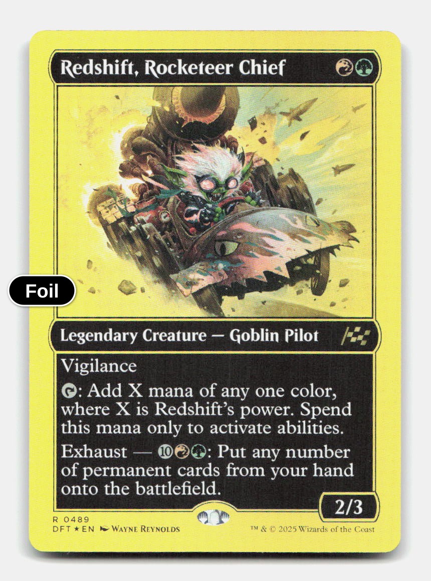 Redshift, Rocketeer Chief (First-Place Foil)