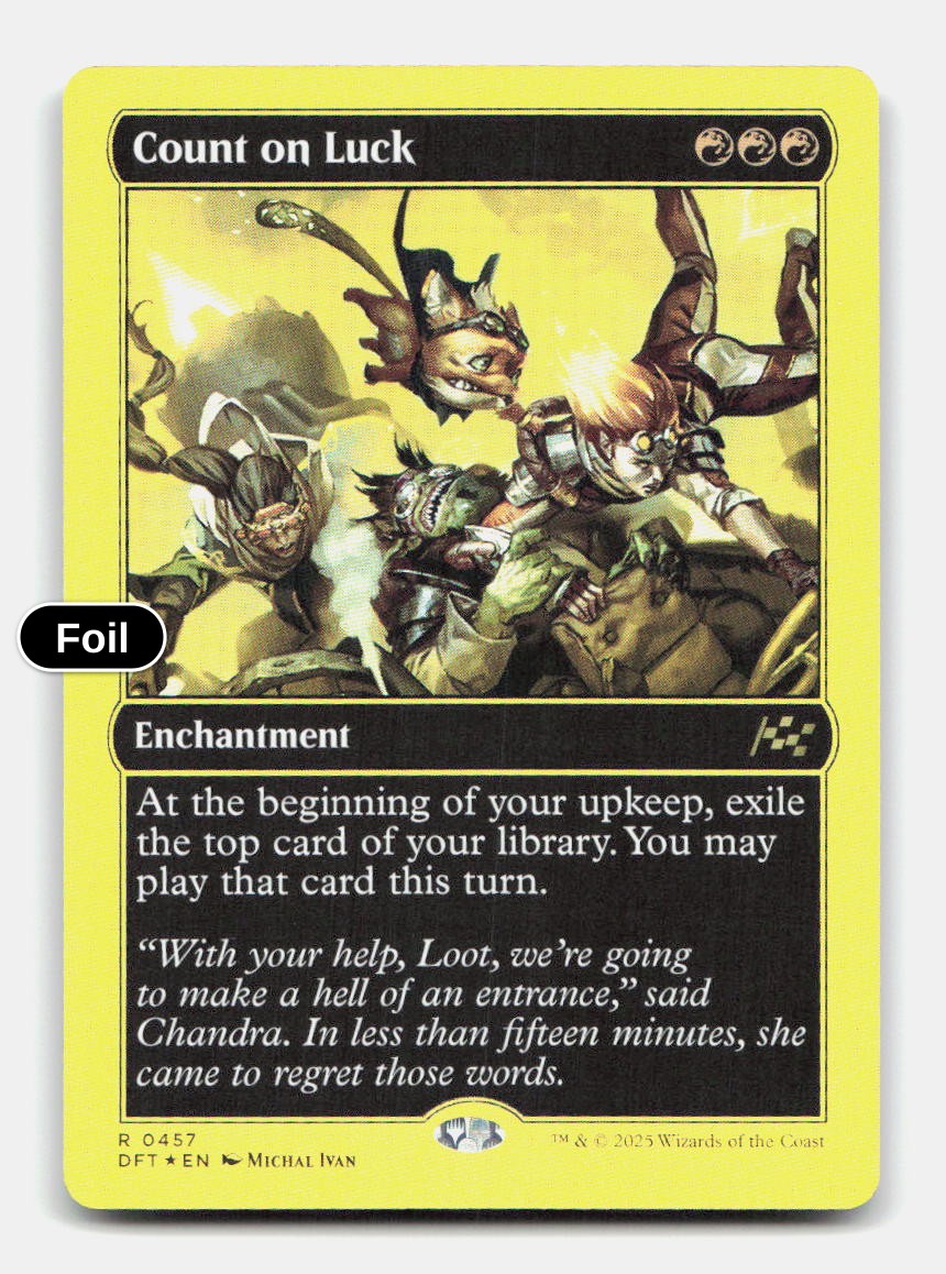 Count on Luck (First-Place Foil)