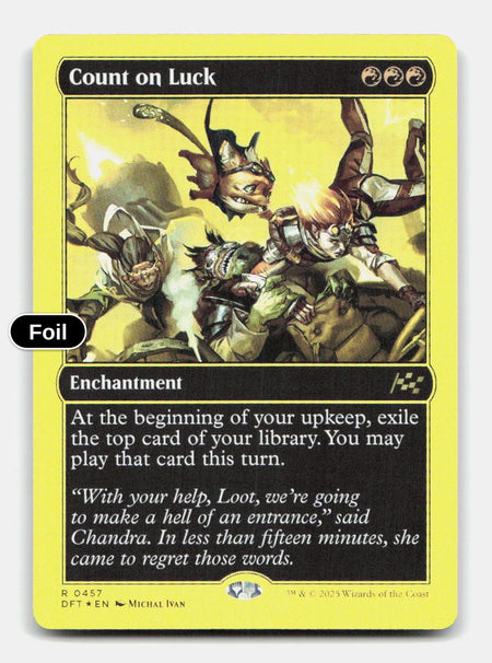 Count on Luck (First-Place Foil)