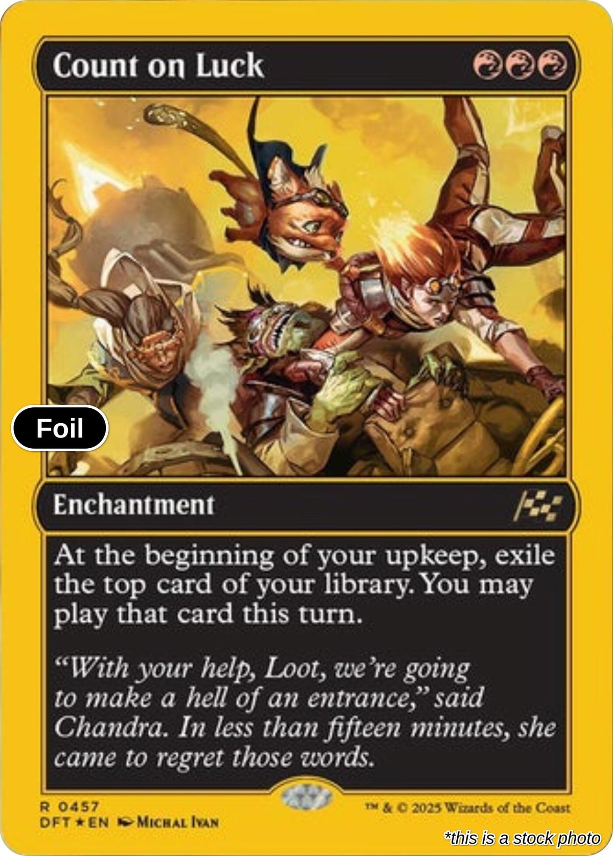 Count on Luck (First-Place Foil)