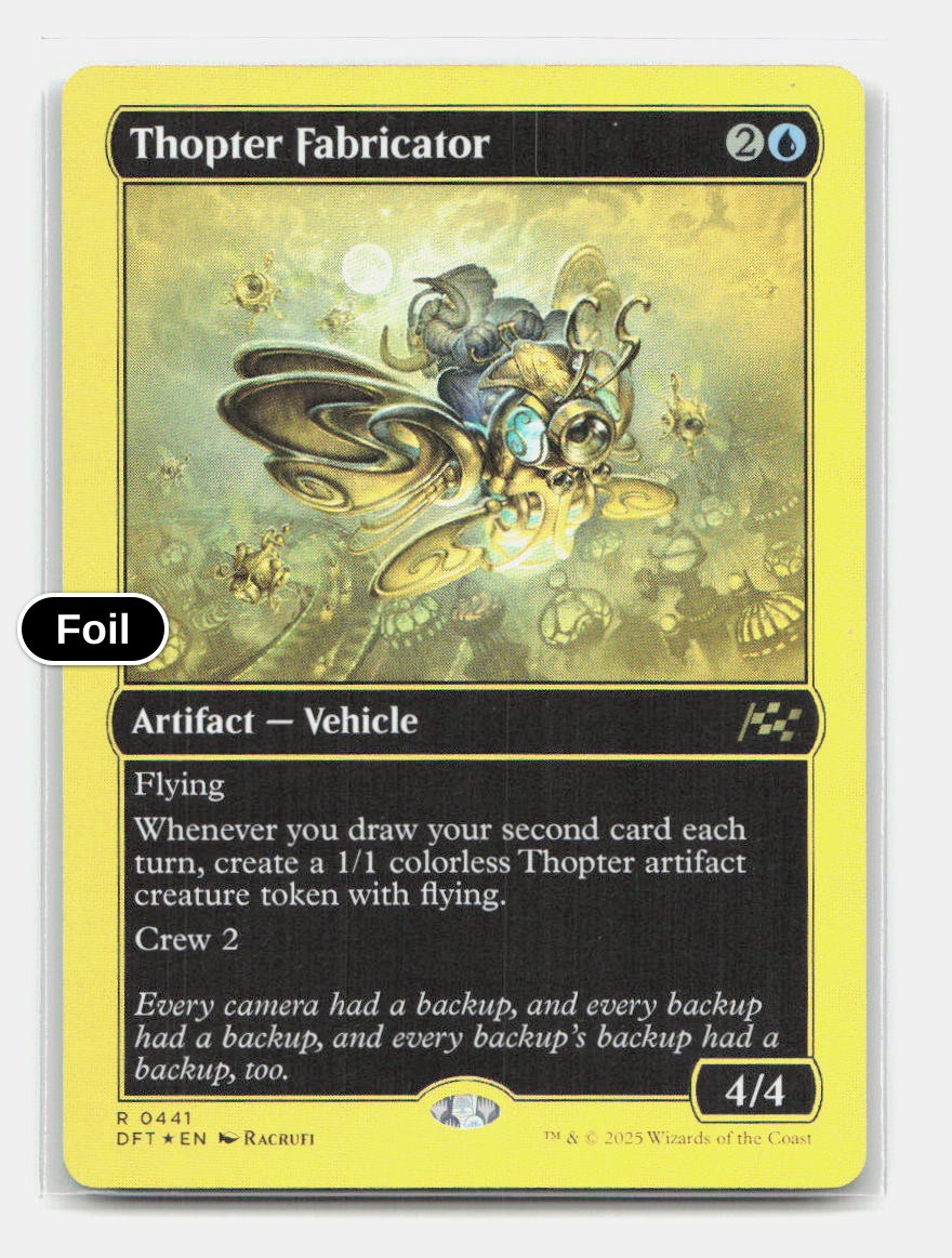 Thopter Fabricator (First-Place Foil)