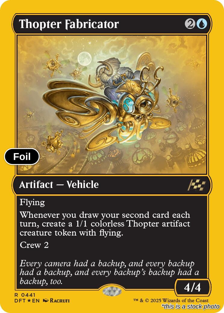 Thopter Fabricator (First-Place Foil)
