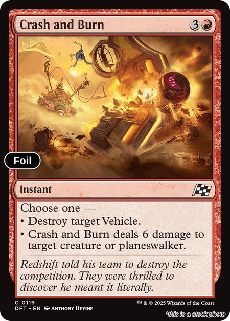 Crash and Burn