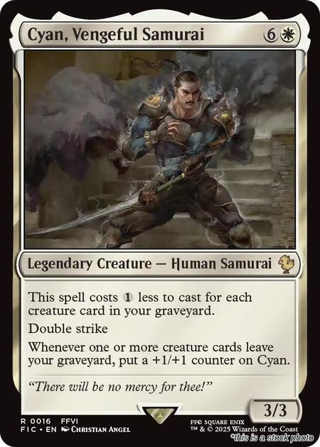 Cyan, Vengeful Samurai
