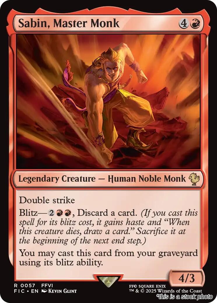 Sabin, Master Monk