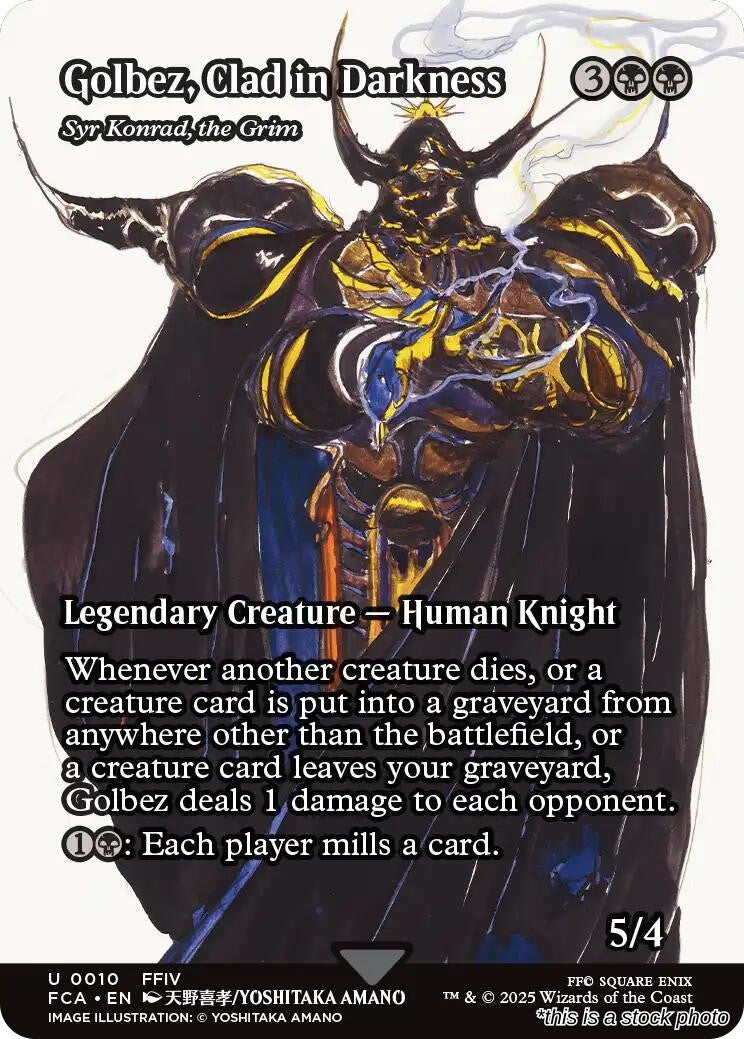 Golbez, Clad in Darkness - Syr Konrad, the Grim (Showcase)