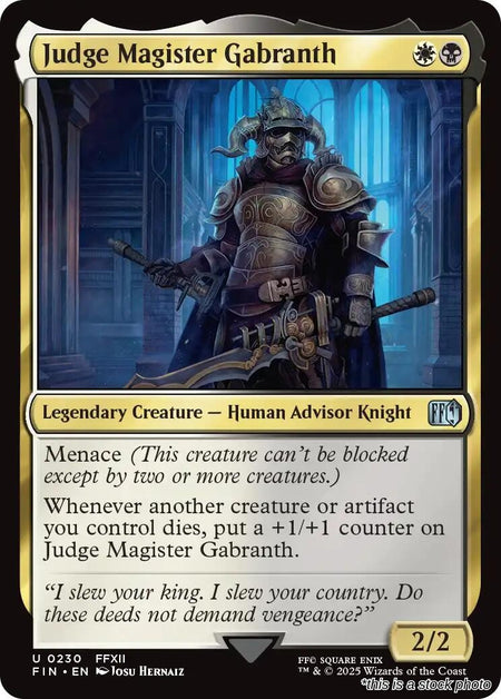Judge Magister Gabranth