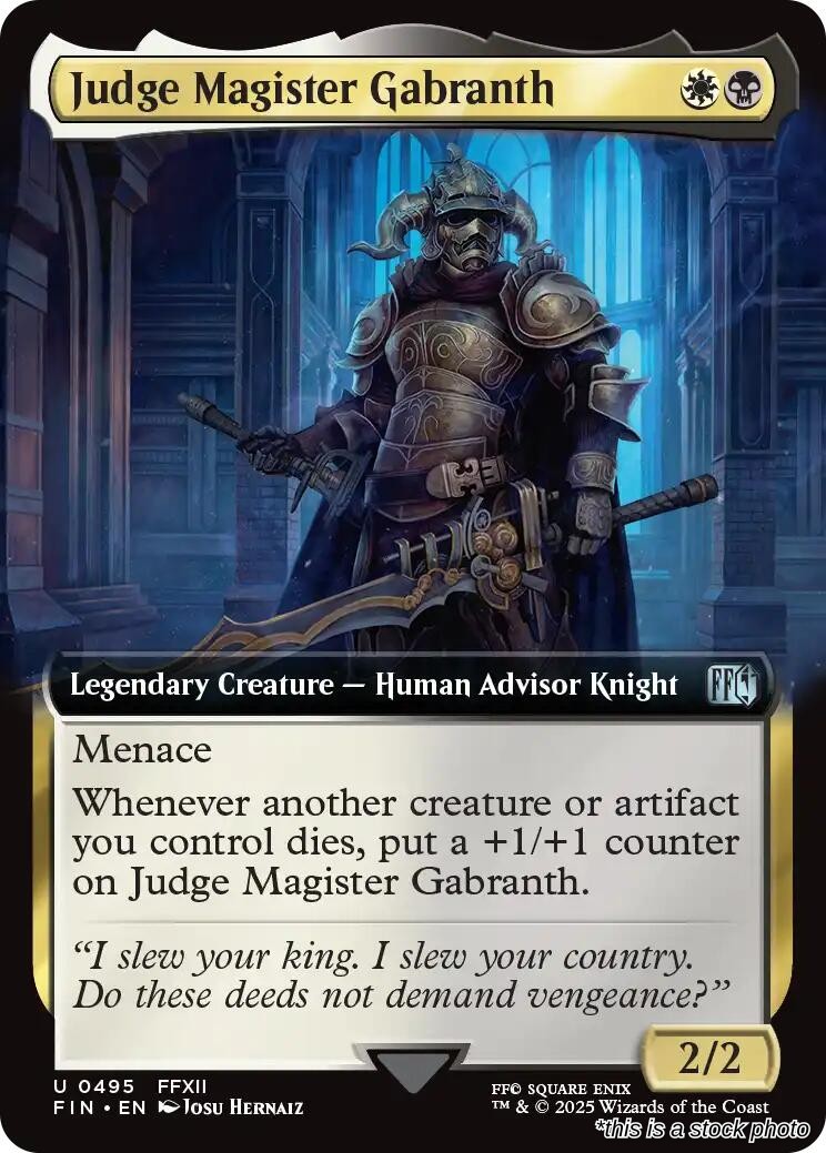 Judge Magister Gabranth (Extended Art)
