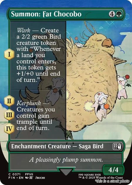 Summon: Fat Chocobo (Borderless)