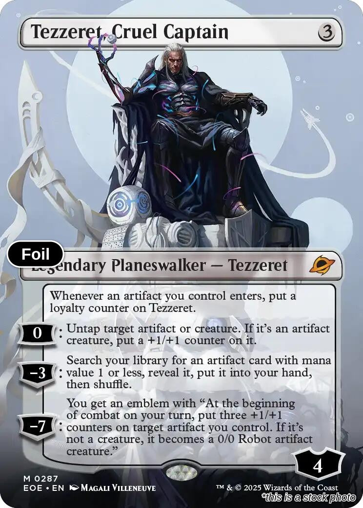Tezzeret, Cruel Captain (Borderless)