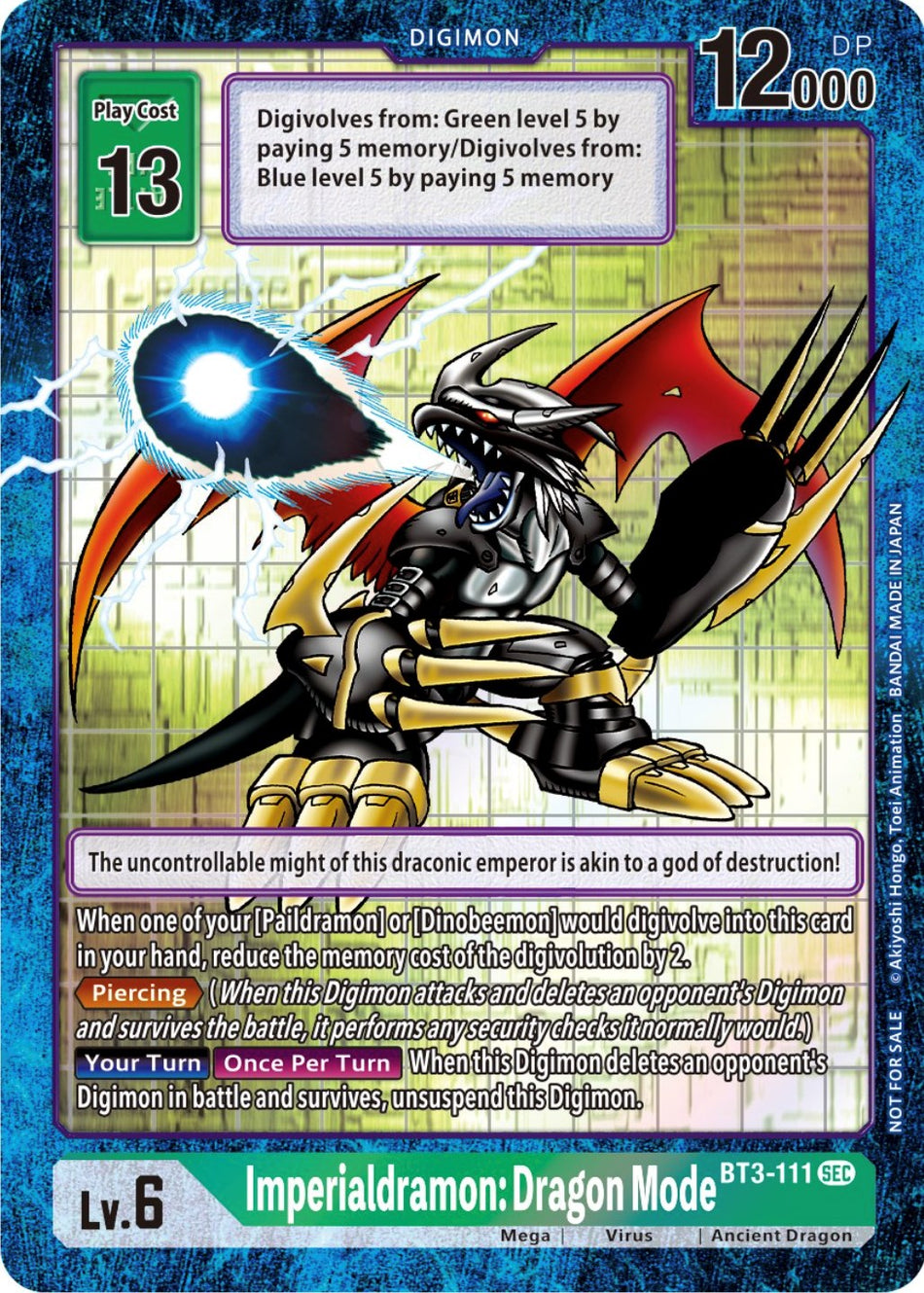 Imperialdramon: Dragon Mode [BT3-111] (Alternate Art) [Draconic Roar]