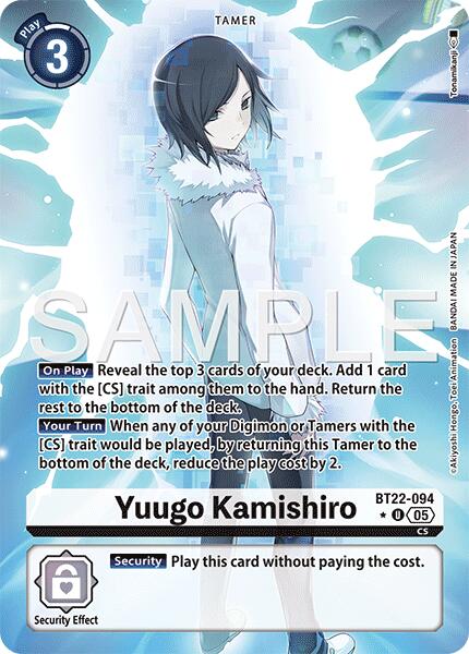 Yuugo Kamishiro [BT22-094] (Alternate Art) [Cyber Eden]