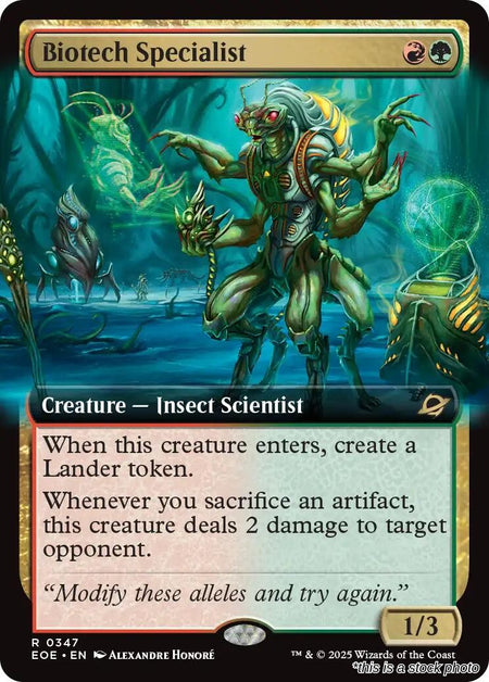 Biotech Specialist (Extended Art)