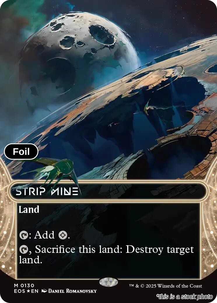 Strip Mine (0130) (Borderless) (Galaxy Foil)