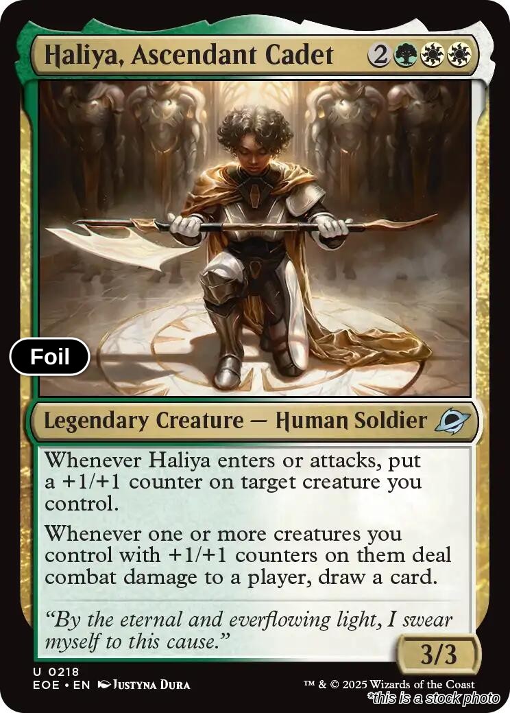 Haliya, Ascendant Cadet