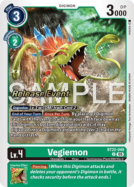 Vegiemon [BT22-049] [Cyber Eden Release Event Cards]
