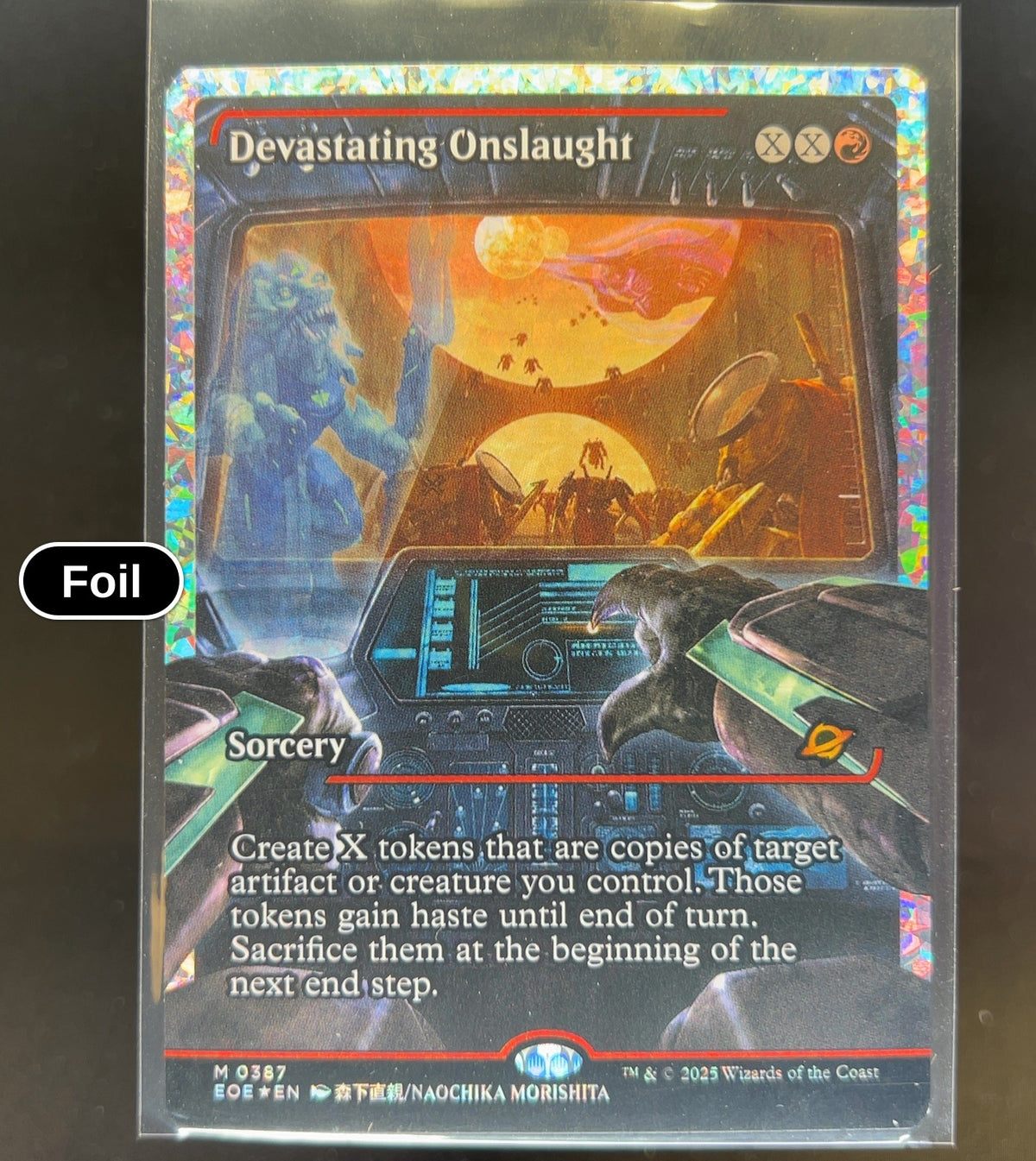 Devastating Onslaught (0387) (Showcase) (Fracture Foil)