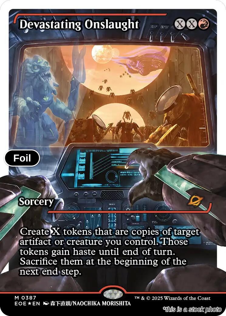 Devastating Onslaught (0387) (Showcase) (Fracture Foil)
