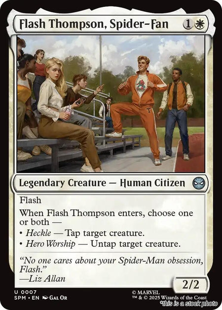 Flash Thompson, Spider-Fan