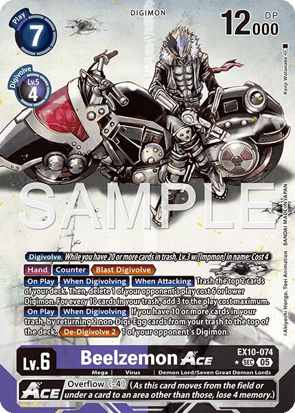 Beelzemon ACE [EX10-074] (Alternate Art) [Sinister Order]