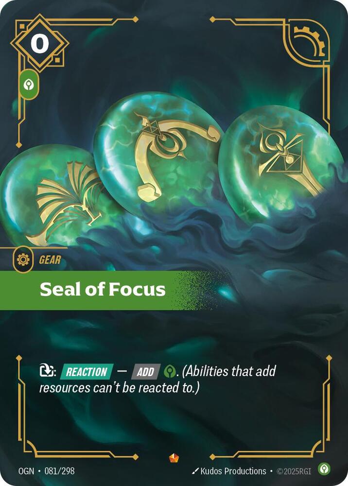 Seal of Focus (081/298) Riftbound