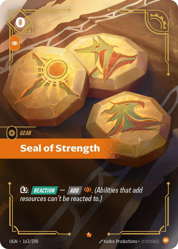 Seal of Strength (163/298) Riftbound