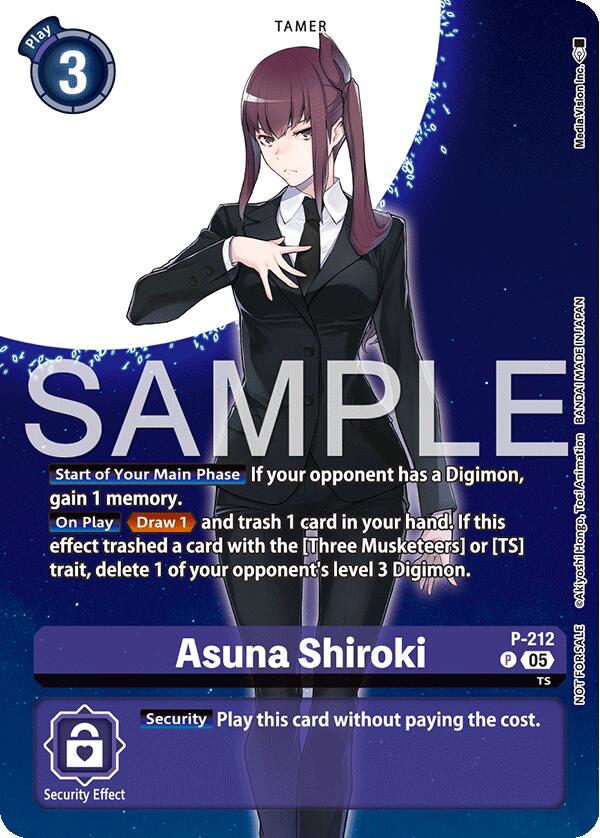 Asuna Shiroki [P-212] (Hacker's Slumber Box Promotion Pack) [Promotional Cards]