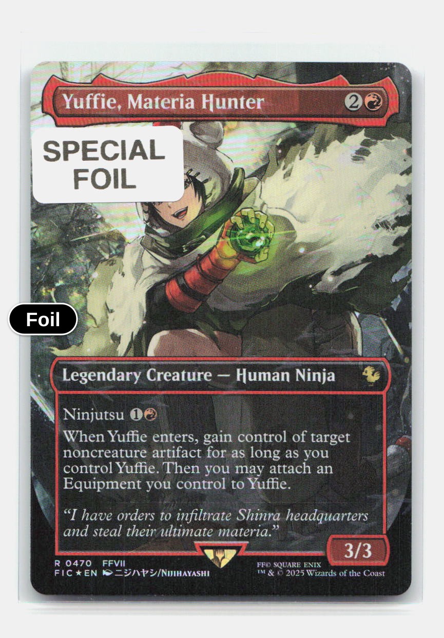 Yuffie, Materia Hunter (Borderless) (Chocobo Track Foil)