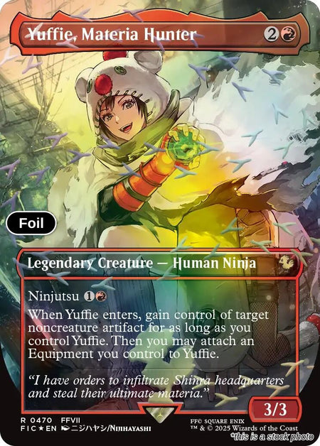 Yuffie, Materia Hunter (Borderless) (Chocobo Track Foil)